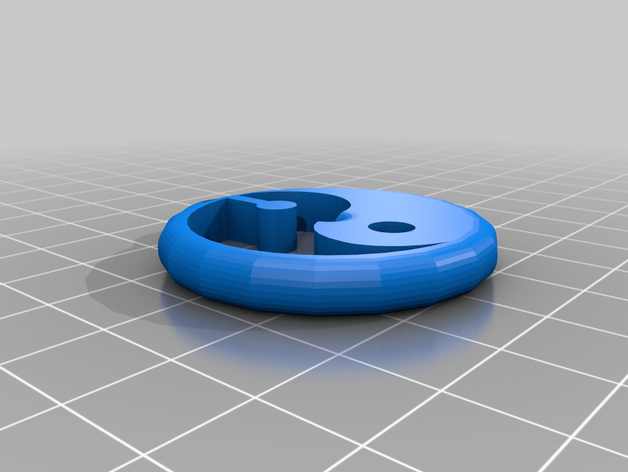 yin yang pendant jewelry 3D print model - Mito3D