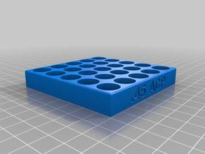 45 acp reloading tray sport & outdoors 3d print model - Mito3D