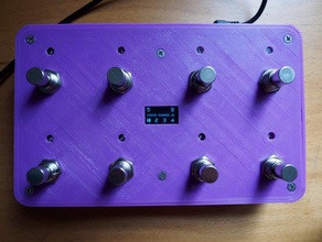 8 pulsante usb midi footswitch musica l'interruttore a pedale teensy 3d print model - Mito3D