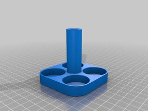 humbrol paint tin holder art tools caddy pot spill 3d print model - Mito3D