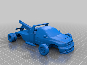 dodge ram towtrruck brinquedos & games diecast carros hotwheels 3d print model - Mito3D