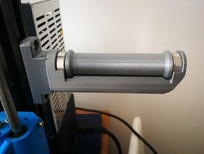 prusa bear 2020 spool holder - quick change 3d printer parts aluminum extrusion mount filament i3 spoolholder 3d print model - Mito3D