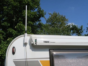 montaggio a parete alfa tubo-u antenna wifi automotive il camper campeggio wlan womo 3d print model - Mito3D