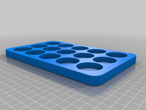 half dollar coin tube organizer hobby holder halves 3d print model - Mito3D