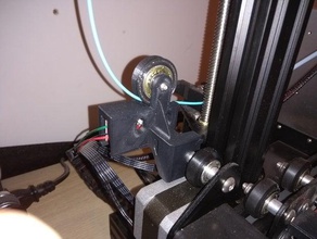 roller-gided filament sensor ender 3 3d printer parts fillament guide runout remix 3d print model - Mito3D