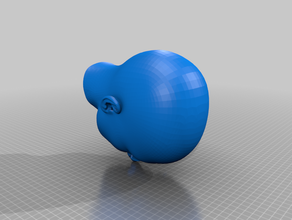 surprised people head 3d print model - Mito3D