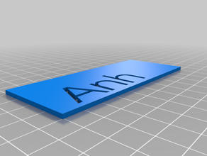 anh de aprendizagem personalizado 3d print model - Mito3D