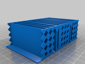 estante organizador hofer aldi workzone compatible piezas pequeñas de almacenamiento kleinteilemagazin los contenedores el 3d print model - Mito3D