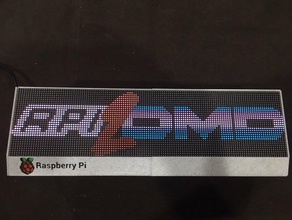 juego de arcade retro reloj - rpi2dmd p25 marco la tapa del kit signos y logotipos dmd raspberry pi retropie los juegos rpi 3d print model - Mito3D