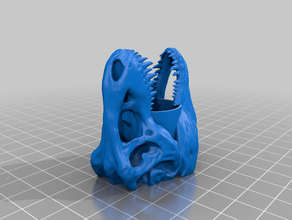 t rex cráneo boy scout pañuelo de diapositivas accesorios 3d print model - Mito3D