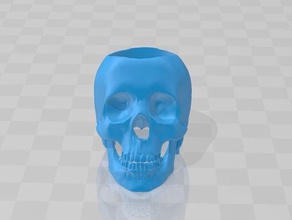 skull boy scout neckerchief slide accessories boyscouts 3d print model - Mito3D