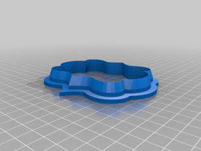 fancy frame cookie cutter kitchen & dining baking cookies 3d print model - Mito3D
