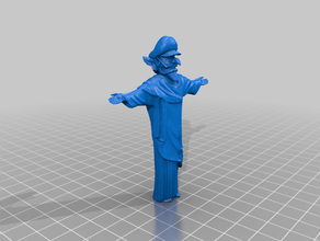 waluigi redentore sculture nintendo 3d print model - Mito3D
