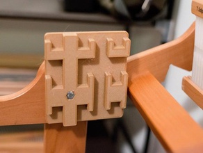 three rigid heddle holder ashford knitter's loom hobby weaving 3d print model - Mito3D