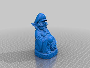 waluigi buddha sculture nintendo 3d print model - Mito3D