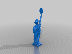 statue waluiberty sculptures la liberté de nintendo statueofliberty waluigi 3d print model - Mito3D