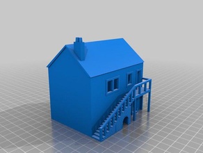 maison 11 buildings & structures architecture n scale 3d print model - Mito3D