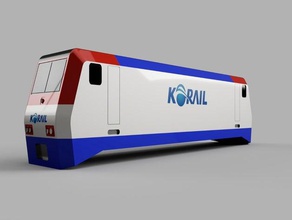 korail locomotora eléctrica de la serie 8200 vehículos corea rail tren 3d print model - Mito3D
