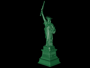 statue actual liberty buildings & structures 3d print model - Mito3D