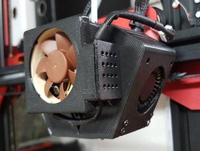 tevo tarantula fan kanalı soğutucu adaptör 40mm flash 3d yazıcı aksesuarları soğutma fanı hotend l sonra 3d print model - Mito3D