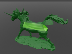 licorne secret stash animaux cachette 3d print model - Mito3D