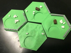catan Wolle, Fliesen - einzelne Düsen-multi-color-Schichten Spiele Wolle Siedler tile 3d print model - Mito3D