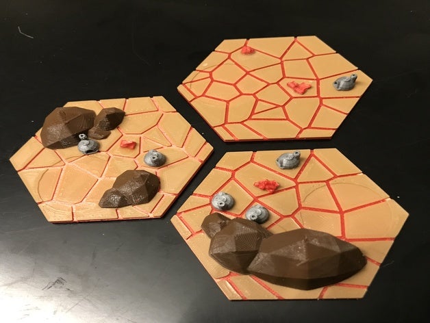 catan, tijolo, telhas de - bico simples multi-camadas cor jogos colonizadores catan 3D print model - Mito3D