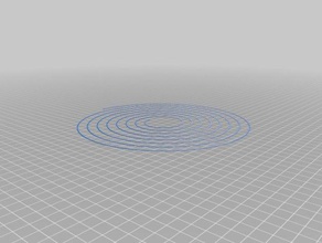 customized spiral bed level test circular 210mm 3d printing tests 3d print model - Mito3D
