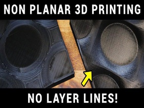 non planar 3d baskı testi ender3 nonplanar 3d print model - Mito3D