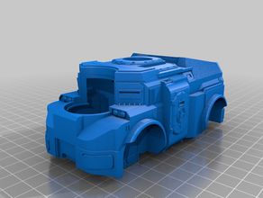 mastiff v2 - centered turret toys & games 3d print model - Mito3D