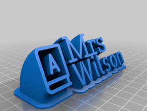 wilson bureau de personnalisé 3d print model - Mito3D