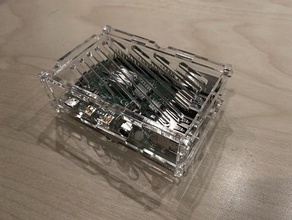 empilhamento pi 4 caso eletrônica lasercut raspberry 3d print model - Mito3D