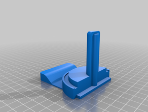 horizontal support de bobine monoprice mini delta L'imprimante 3d pièces filament mod mpmd 3d print model - Mito3D