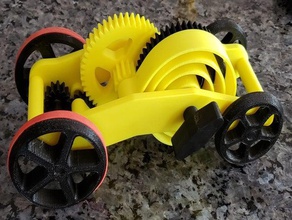 wind-up-Spielzeug-Auto mechanische Spielzeuge 3d print model - Mito3D