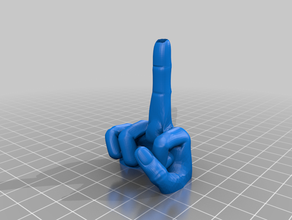 Mittelfinger Pflanzer Skulpturen Dekorative komisch hand nsfw finger 3d print model - Mito3D
