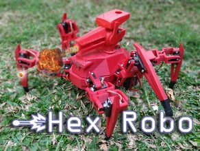 hex robo v1 robótica 3d print model - Mito3D