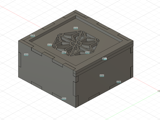 lasercut kutusu 2d sanat 3D print model - Mito3D