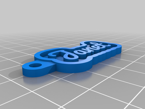 janet keychains customized 3d print model - Mito3D