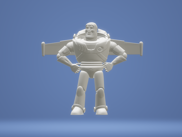 buzz l' clair 3d-drucken lightyear disney neopixel pixar toy story 3D print model - Mito3D