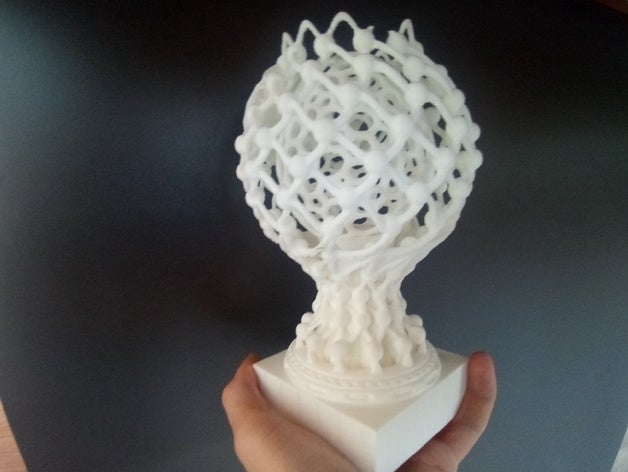 de la copa art 3d voronoi diseño premio el trofeo inusual 3D print model - Mito3D