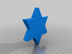 Yahudi hi kolye takı david yıldız 3d print model - Mito3D