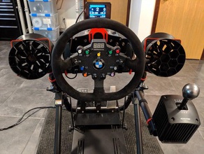 140mm max flusso d'aria della ventola alloggiamento sim racing video giochi Ventola da 140 mm simhub simracing 3d print model - Mito3D