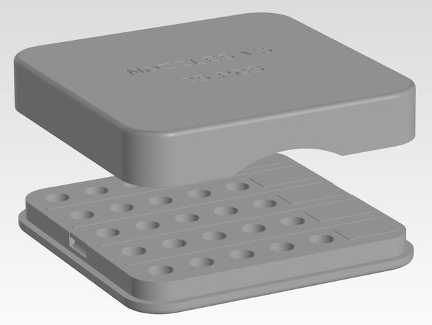 box v6 ugelli 25 pz w i tag Stampante 3d accessori casella di e3d portaugello 3D print model - Mito3D