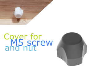 nut screw cover m5 household schraubenabdeckung 3d print model - Mito3D