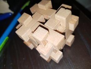 cube brain teaser casse t te Rätsel 3d print model - Mito3D