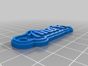 ana f keychains customized 3d print model - Mito3D