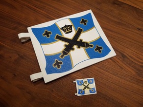 lego kaiserlichen Flagge, die 2015 multi color Spielzeug & Spiele Flagge Piraten 3d print model - Mito3D