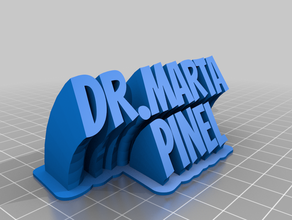 drmarta pinel office personalizado 3d print model - Mito3D