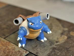pokemon - blastoise creatures cute painted squirtle 3d print model - Mito3D