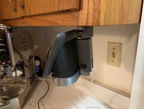 google home hub under cabinet twist mount organization kitchen 3d print model - Mito3D